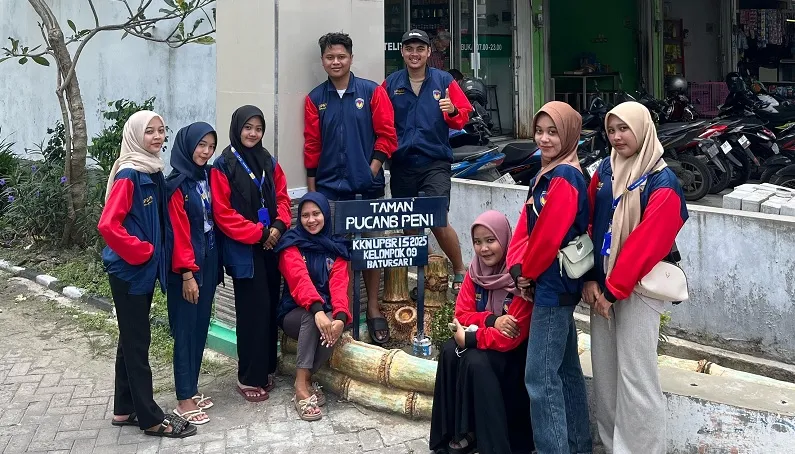 Fokus Benahi Wajah Desa, Mahasiswa KKN UPGRIS Revitalisasi Taman dan Pasang Penunjuk Jalan di Batursari